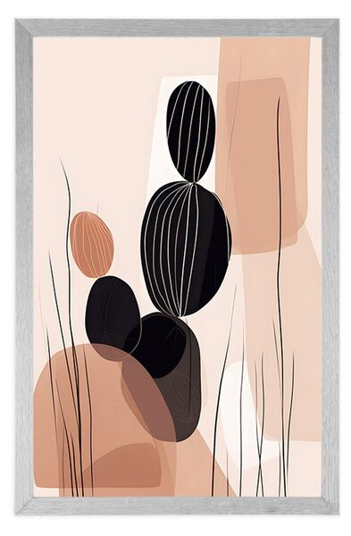Poster forme abstracte botanice de cactus