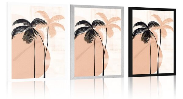Poster forme abstracte botanice de palmier