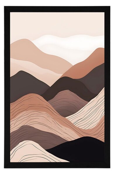 Poster forme abstracte de munte