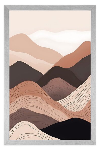 Poster forme abstracte de munte