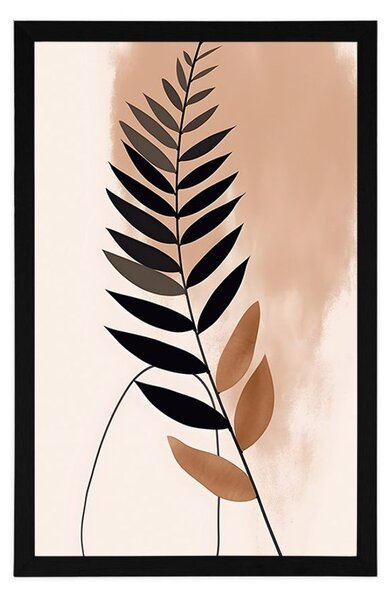 Poster forme abstracte botanice de ferigă