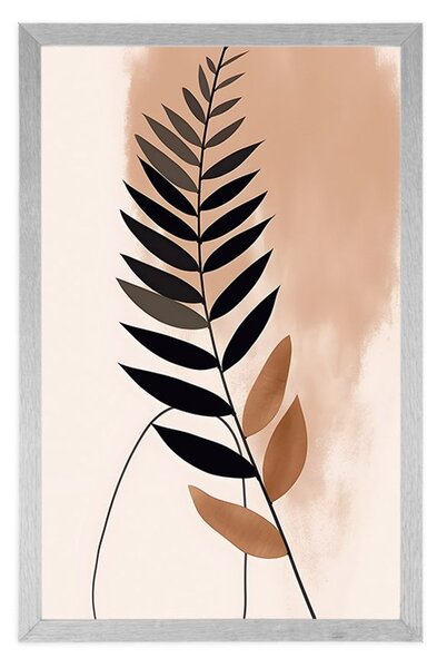 Poster forme abstracte botanice de ferigă