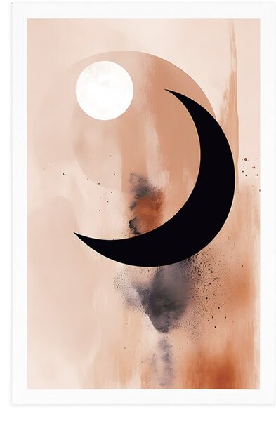 Poster forme abstracte zi și noapte