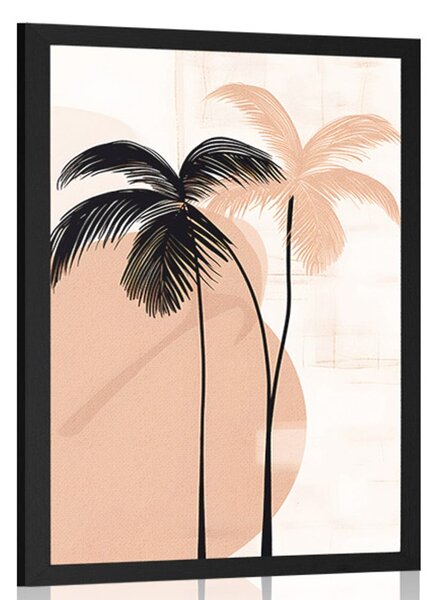 Poster forme abstracte botanice de palmier