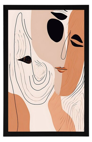 Poster forme abstracte ale feței