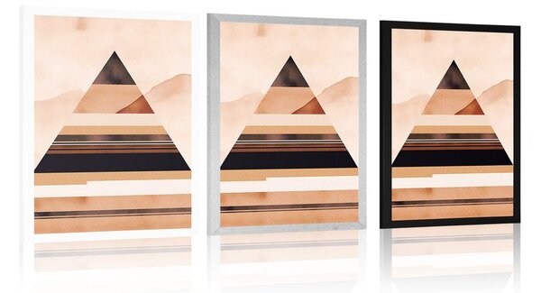 Poster forme abstracte de piramidă