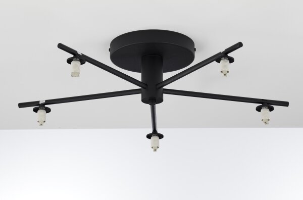 Lustră aplicată Jupiter 2046 PRATO 5xG9/10W/230V negru/transparent