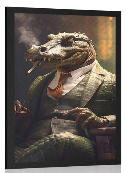 Poster gangster animal crocodil