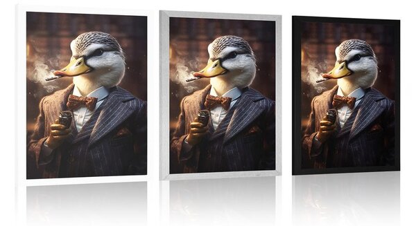 Poster gangster animal rață