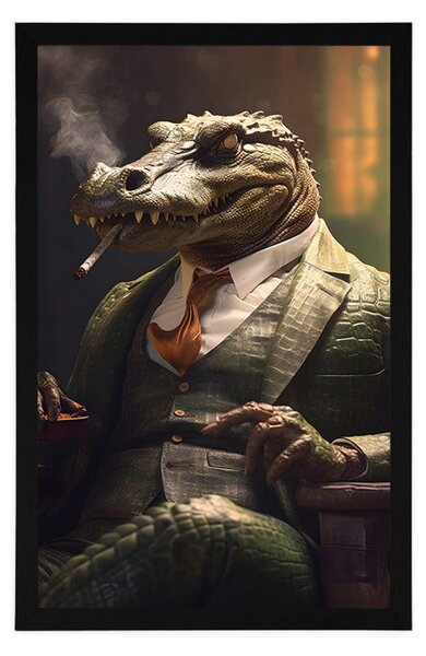 Poster gangster animal crocodil