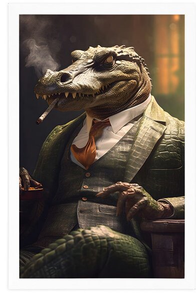 Poster gangster animal crocodil