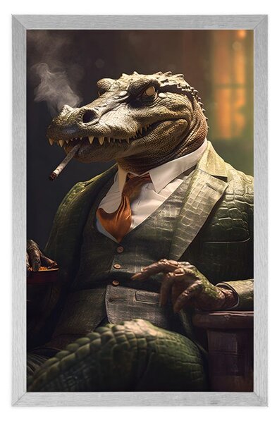 Poster gangster animal crocodil