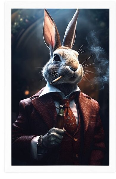 Poster gangster animal iepure