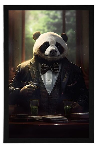 Poster gangster animal pandă