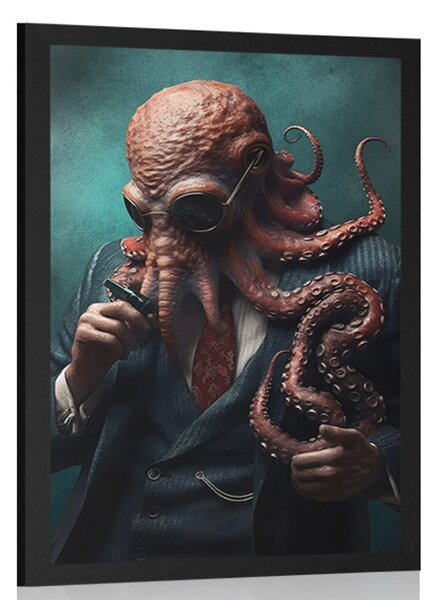 Poster gangster animal caracatiță