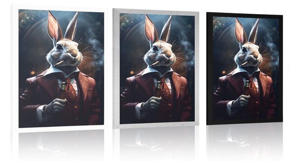 Poster gangster animal iepure