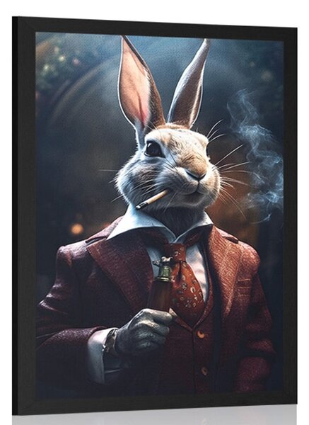 Poster gangster animal iepure