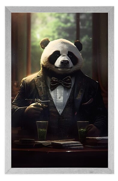 Poster gangster animal pandă
