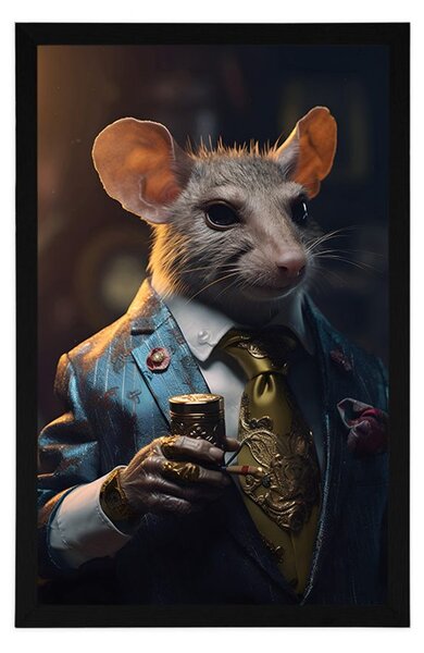 Poster gangster animal șobolan