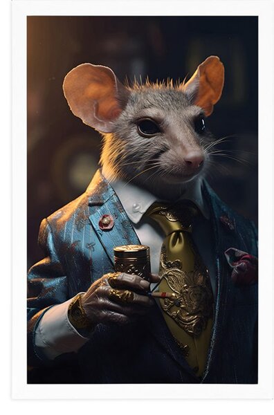 Poster gangster animal șobolan