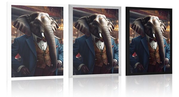 Poster gangster animal elefant
