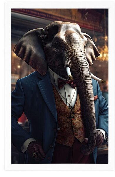 Poster gangster animal elefant