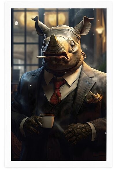 Poster gangster animal rinocer