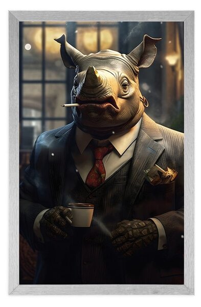 Poster gangster animal rinocer