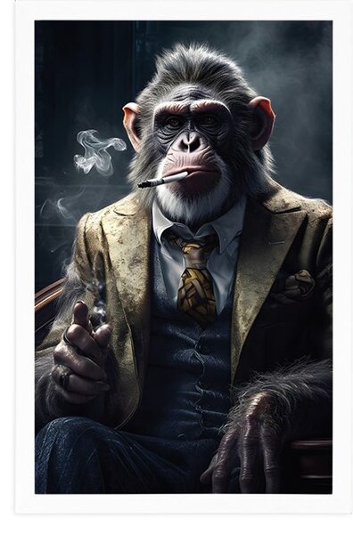 Poster gangster animal cimpanzeu