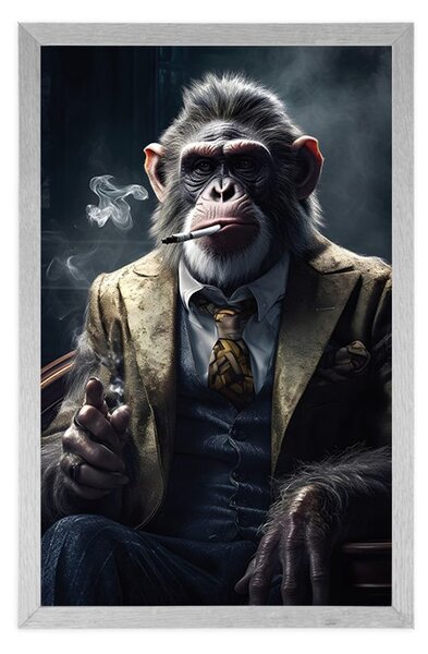 Poster gangster animal cimpanzeu