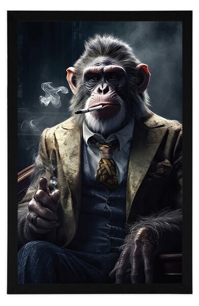 Poster gangster animal cimpanzeu