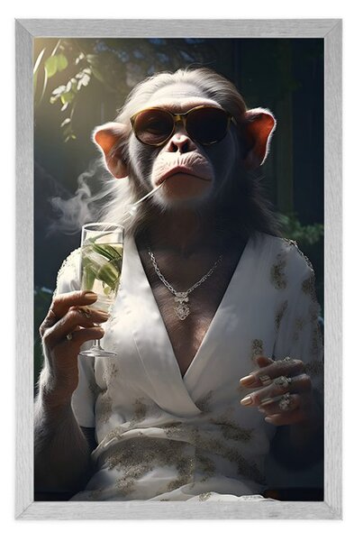 Poster gangster animal maimuță