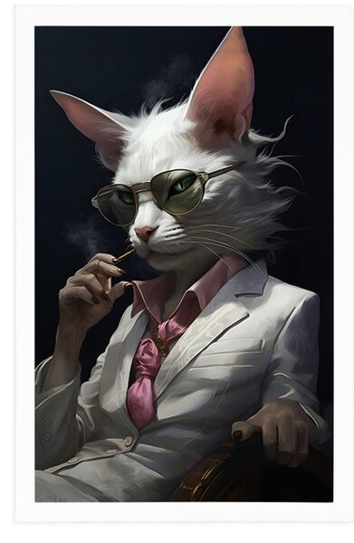 Poster gangster animal pisică