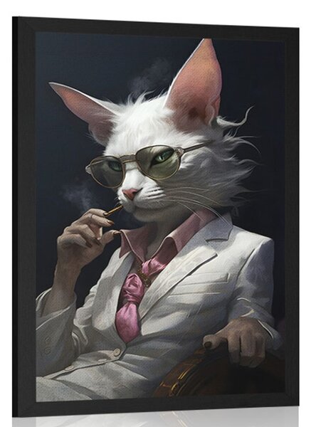 Poster gangster animal pisică
