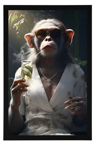 Poster gangster animal maimuță