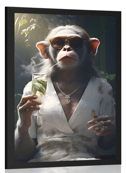 Poster gangster animal maimuță
