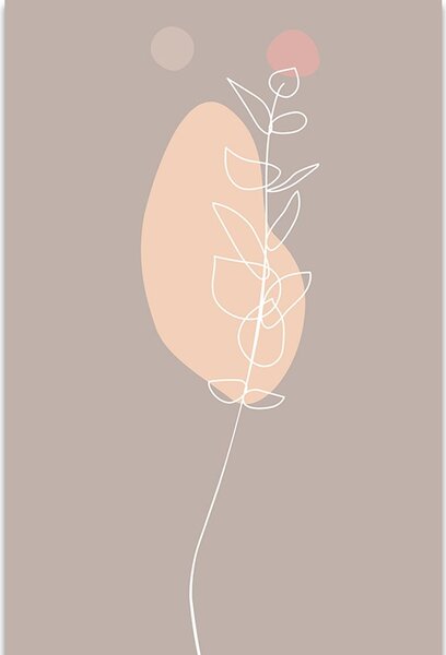 Tablou frunză minimalistă No3