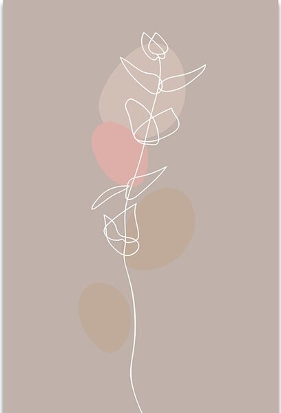 Tablou frunză minimalistă No4