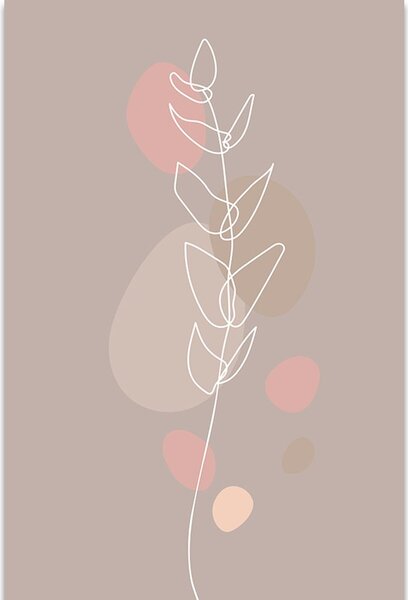 Tablou frunză minimalistă No2