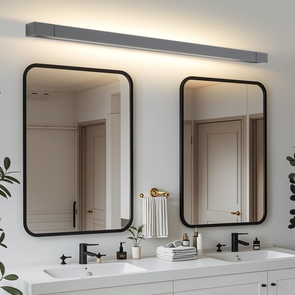 Brilagi-LED Lumină LED pentru oglindă de baie AQUA LINE, 36 W, 230 V, 120 cm, IP44, antracit
