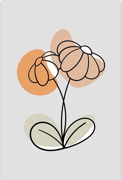 Tablou floare minimalistă No1