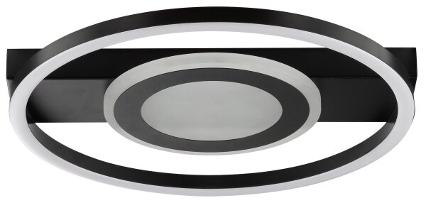 Brilliant - LED RGBW plafonieră MAUREEN, cu funcție dimmabilă, LED/20W/230V 3000-6500K neagră+ telecomandă