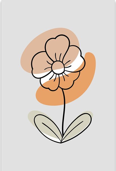 Tablou floare minimalistă No4