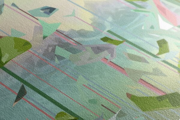 Tablou frunze abstracte din paradis