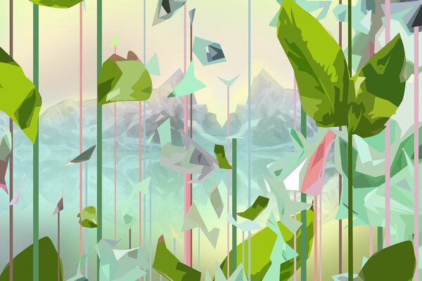 Tablou paradis abstract