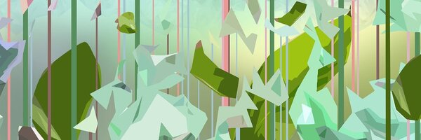 Tablou frunze abstracte din paradis