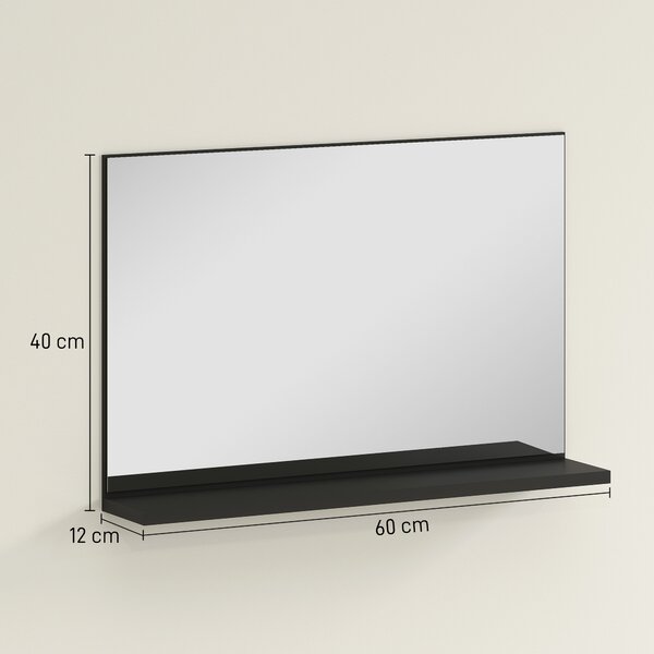Kleankin Oglindă Baie Modernă 60x40 Alb | Aosom Romania