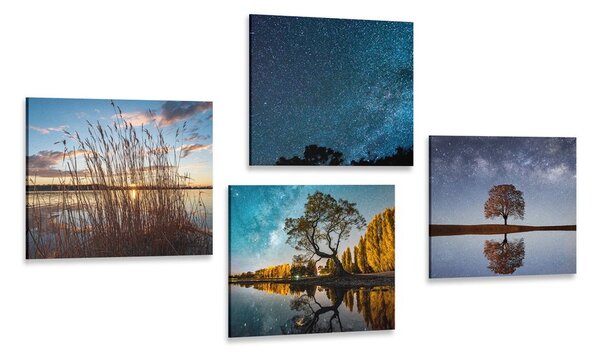 Set tablouri peisaj cu cerul magic