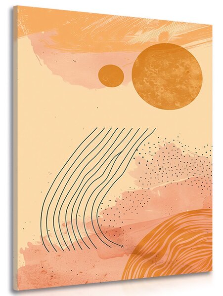 Tablou modele moderne peach Fuzz