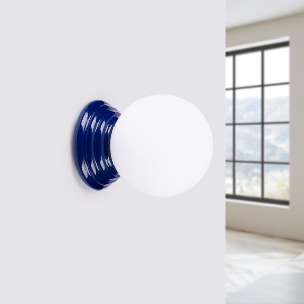 Aplica de perete pentru baie ZORI - Sollux SL.1896 1xG9/8W/230V IP44 albastră